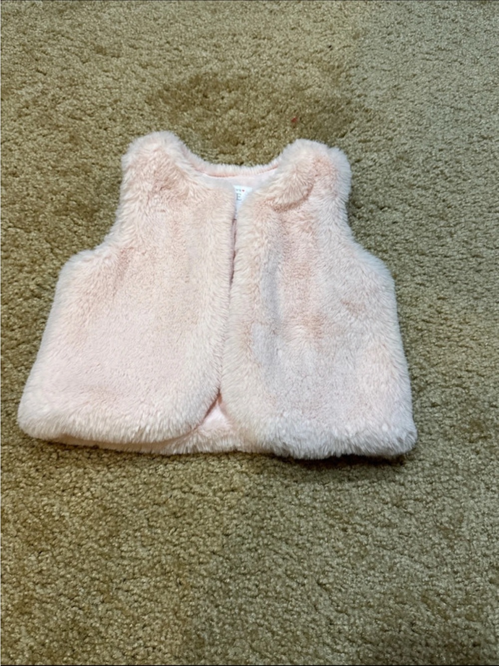 The Children's Place Plush Faux Fur Vest - Light Pink